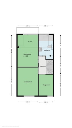 Floorplan - Dreef 35, 3264 TB Nieuw-Beijerland